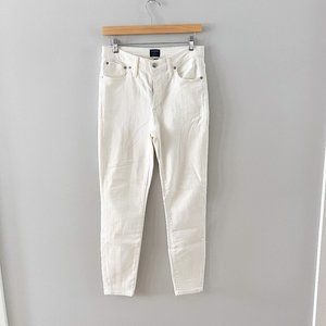 J.Crew High-Rise Skinny Cream Jean